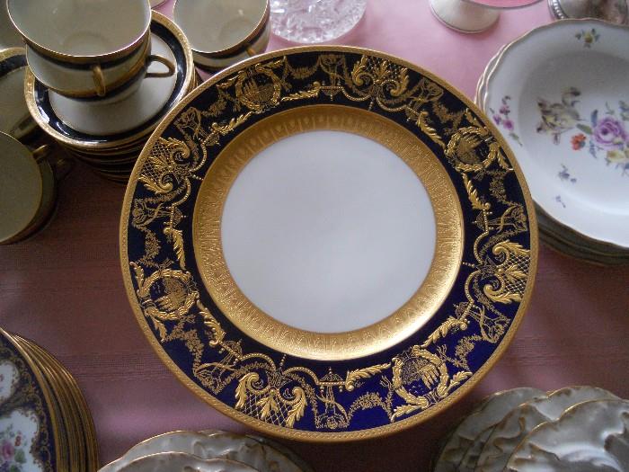 Set of 12 large Hutschenreuther dinner plates