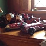 Large Assortment of Vintage Toys; including a 1940's Radio Flyer Wagon, Hubley Race Cars,  Fire Trucks and many, many more!