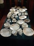 Large Assortment of China Dishes and Jadite Mug Set