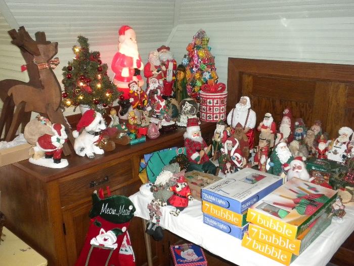 Large Assortment of Christmas Decorations