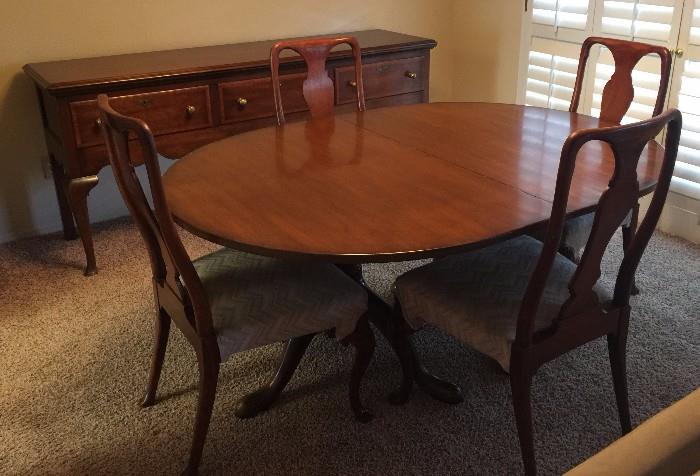Dining Table w 4 Chairs, Buffet