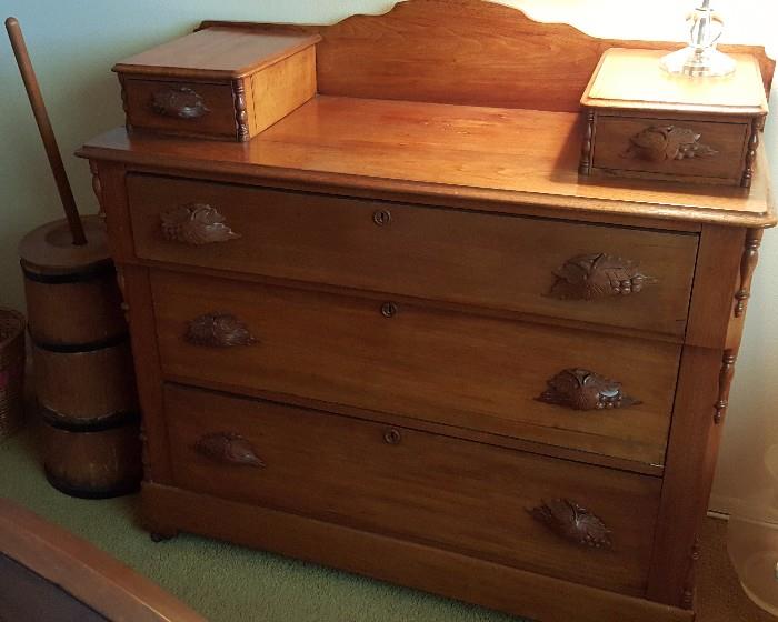 Antique Dresser w Glove Boxes