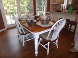 FARM TABLE AND CHAIRS