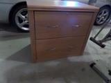 LARGE WOODGRAIN FILE CABINET