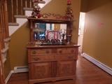 ANTIQUE OAK SIDEBOARD