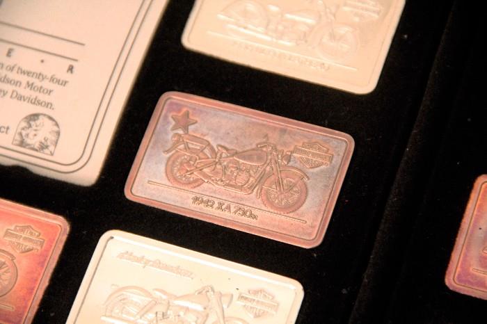 Harley Davidson silver ingot collection