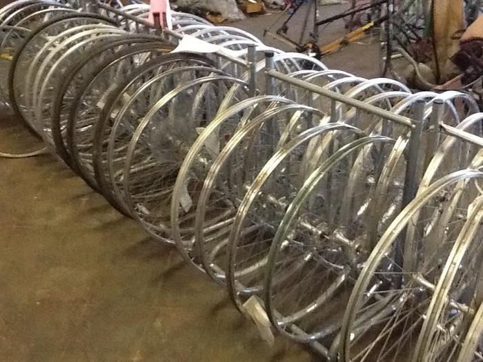 Hundreds of chrome wheels and rims