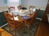 Kitchen Table with 6 Straight Back Chairs
