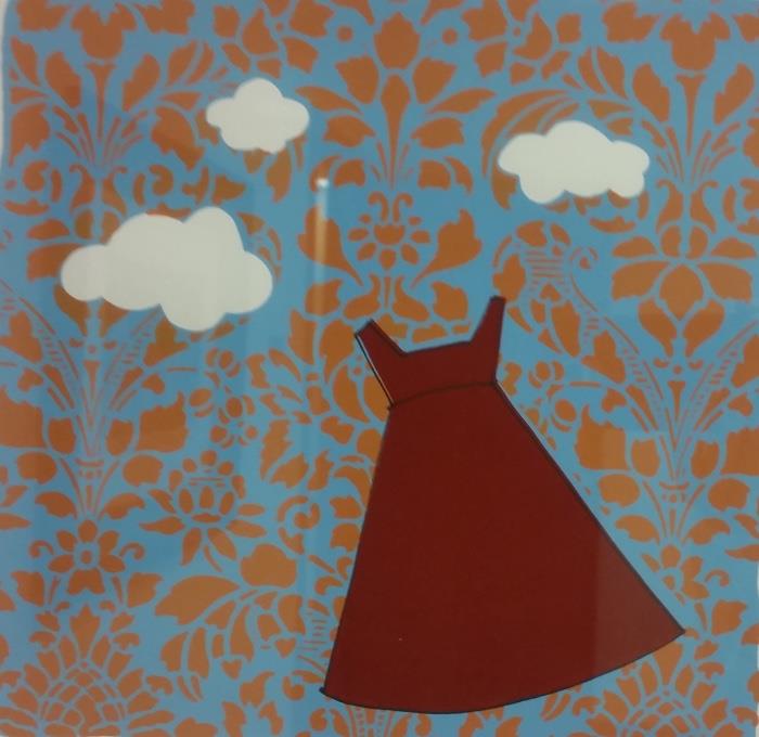 Lisa Wharton Flying Red Dress on pattern