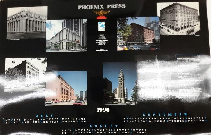 PHOENIX PRESS 1990 CALENDAR