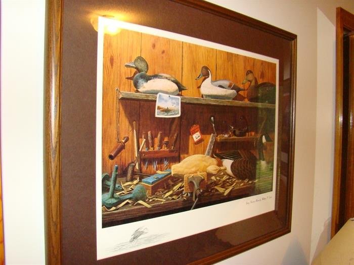 One of a very large collection of artist signed duck prints by all the major wildlife artists.