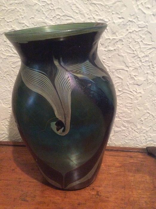 Signed Louis C Tiffany vase (has been professionally restored)