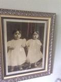 Antique photo of 2 cuties