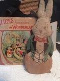 Antique Alice & Wonderful Cloth White Rabbit
