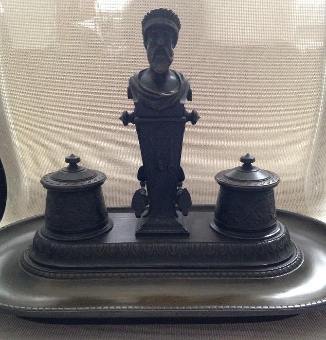 Bronze inkwell 