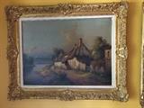Original Pierre-Jacques Pelletier artist signed oil on canvas