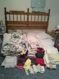 Bedspreads, blankets and towels