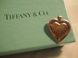 Tiffany heart; 18k and sterling