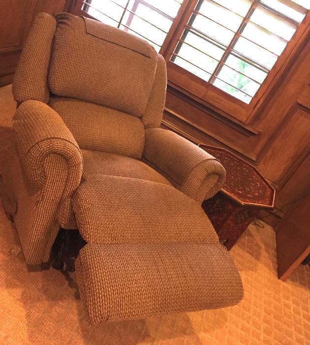 Recliner in great fabric