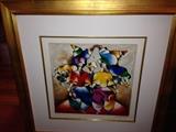 David Schluss framed signed limited edition Lithograph