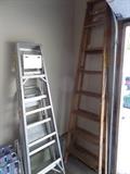 8-ft. Wooden ladder (aluminum ladders were  removed by the family)