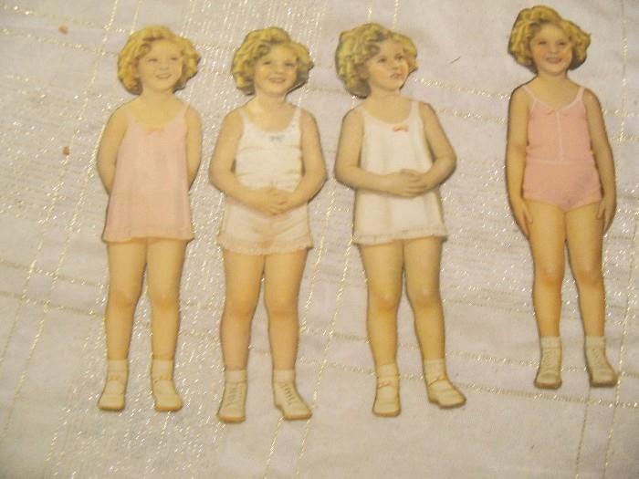 (4) Shirley Temple paper dolls (dolls 1-4)