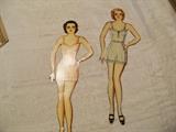 1940's paper doll models