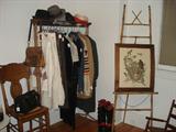 Vintage coats, hats, sweaters. Some are from circa 1900. Some 1950's - 1970's.