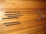 Vintage golf clubs.