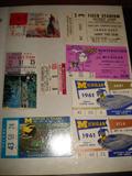 100 or so ticket stubs. Hockey, Football, U of D, Wings, Tigers, Lions, MSU, U of M.