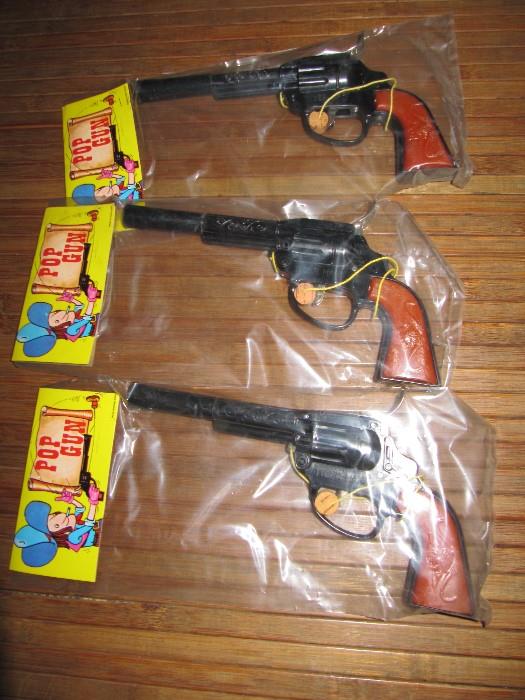 vintage pop guns, Made in Hong Kong