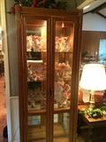 Four shelf lighted display cabinet