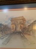 Paris scene framed art