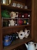 Teapot collection including a variety of colors/styles