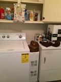 Speed Queen heavy duty washer and General Electric dryer