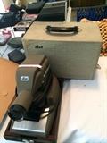 Vintage SKAN movie projector & case