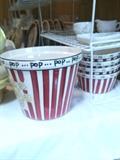 Popcorn set of 5 bowls