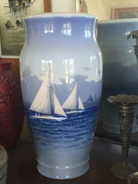 Royal Copenhagen tall vase