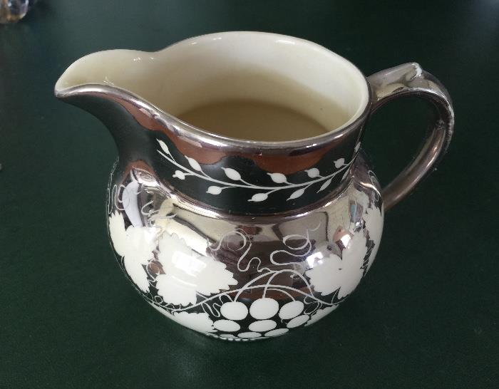 Antique lustreware jug/pitcher
