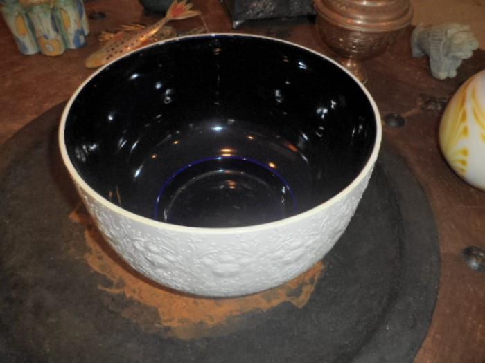Rosenthal bowl with cobalt interior
