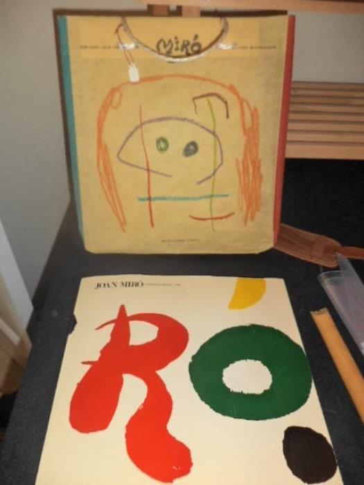 Miro exhibition book Japan 1966 with original carry bag - great find tucked away in the library stacks!