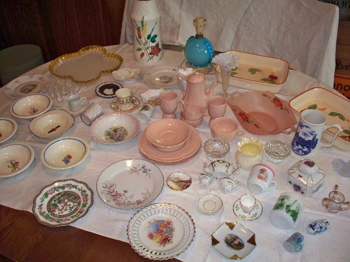 Lovely Glass Ware and Pottery