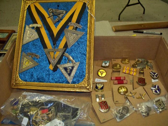 Military and Fraternal Items 