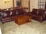 great leather sofa and love seat