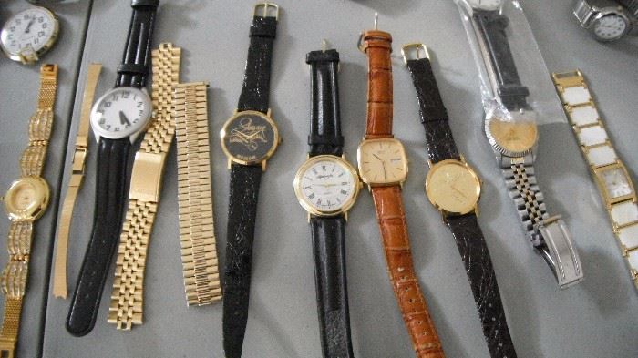 Large assortment of men's and women's watches.  All knock offs have been removed from the sale.  