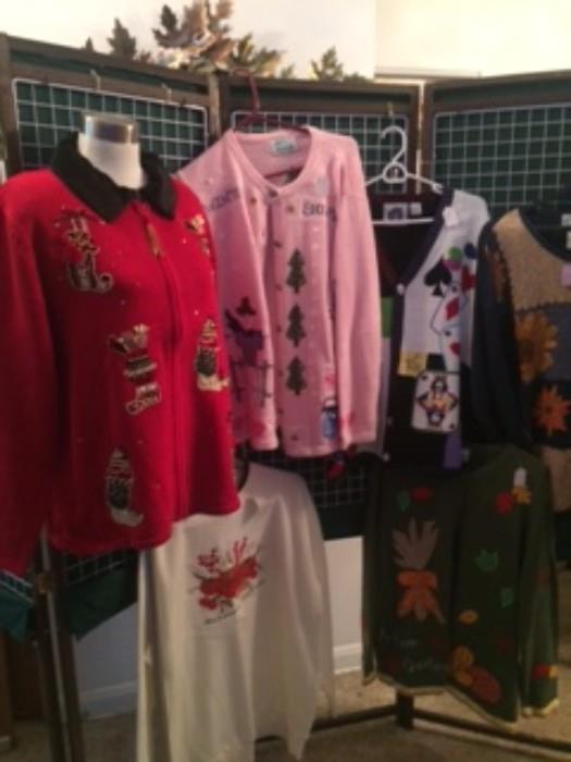 Selection of "ugly" sweaters