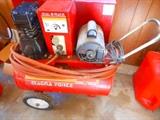Magna Force air compressor.Has hole in bottom of tank