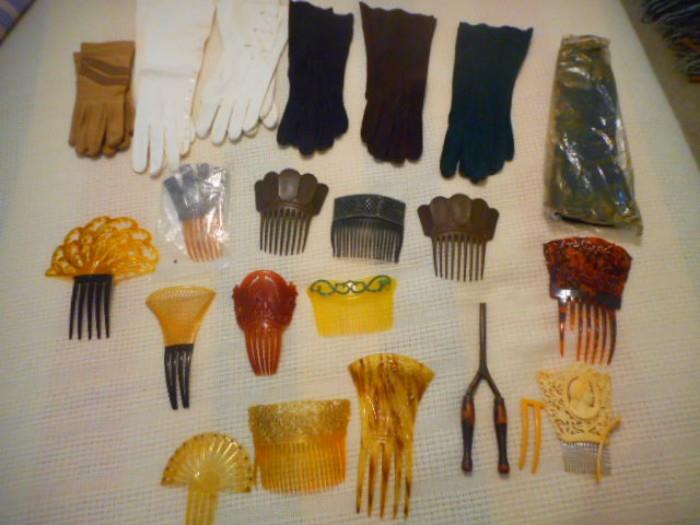 Vintage and antique hair combs