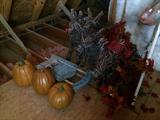 pumpkins and Christmas items