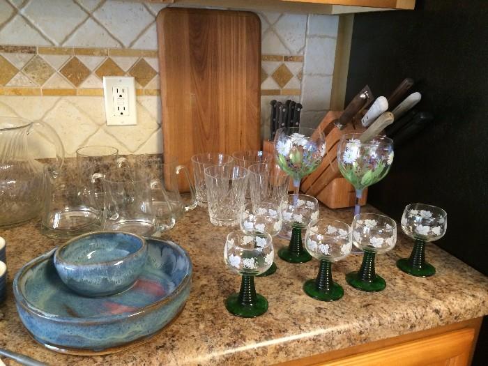 glassware and kitchen item